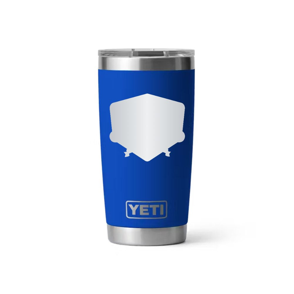 Jackson Comfort YETI 20 oz Rambler in Royal Blue (sample mockup)