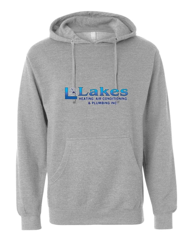 Lakes Independent Trading Hoodie in Grey Heather (sample mockup)