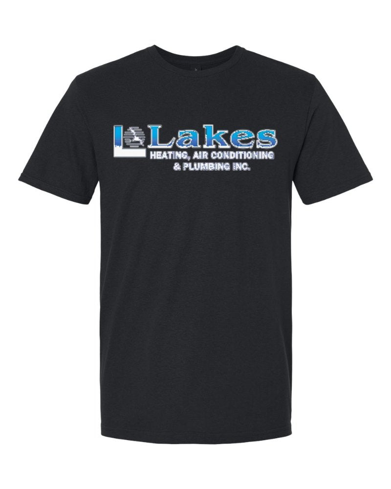 Lakes Softstyle Tee in Black (sample mockup)