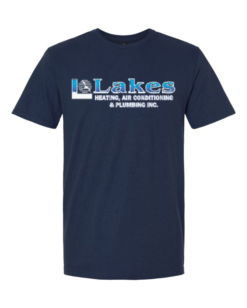 Lakes Softstyle Tee in Navy (sample mockup)