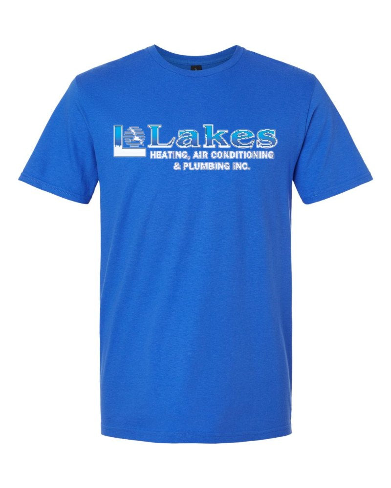 Lakes Softstyle Tee in Royal (sample mockup)