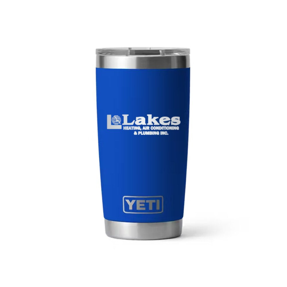 Lakes YETI 20 oz Rambler in Royal Blue (sample mockup)