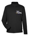 Mayer Plumbing Stretch Quarter-Zip in Black (sample mockup)