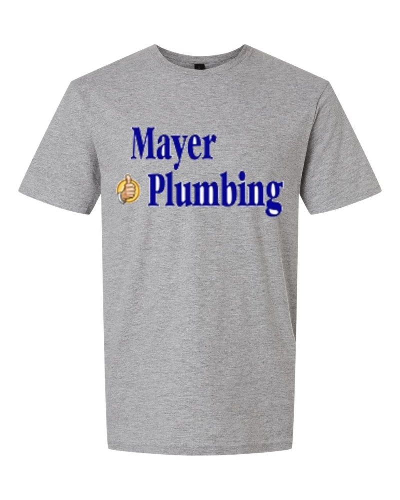 Mayer Plumbing Softstyle Tee in Sport Grey (sample mockup)