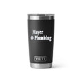 Mayer Plumbing YETI 20 oz Rambler in Black (sample mockup)