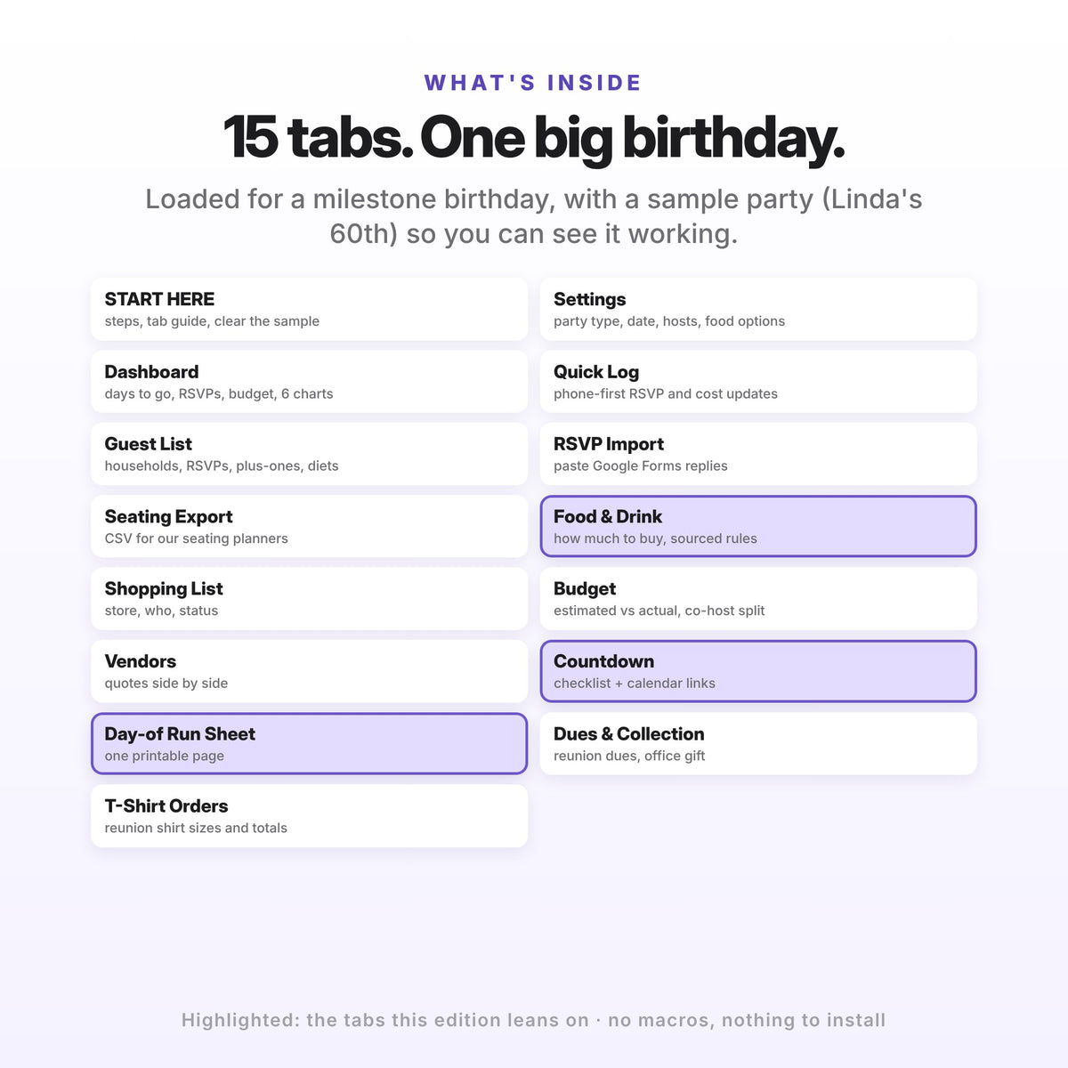 Milestone Birthday & Anniversary Party Planner (Digital Download) — photo 2