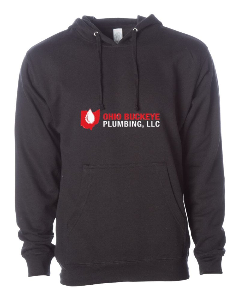 Ohio Buckeye Plumbing Independent Trading Hoodie in Black (sample mockup)