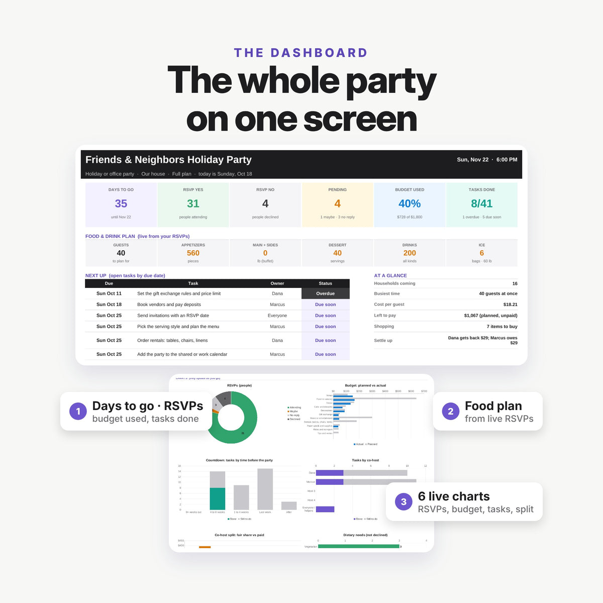 Party Planner + Seating Chart Bundle (Digital Download) — photo 4