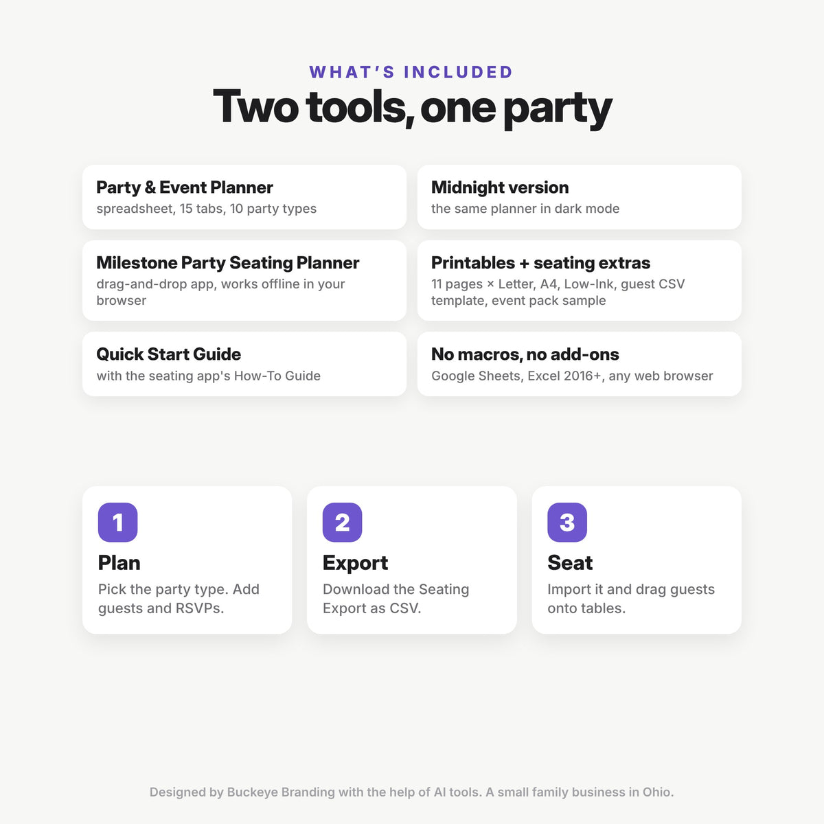 Party Planner + Seating Chart Bundle (Digital Download) — photo 10