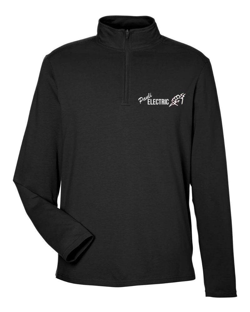 Pauli Electric Stretch Quarter-Zip in Black (sample mockup)