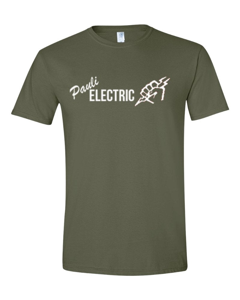 Pauli Electric Softstyle Tee in Military Green (sample mockup)