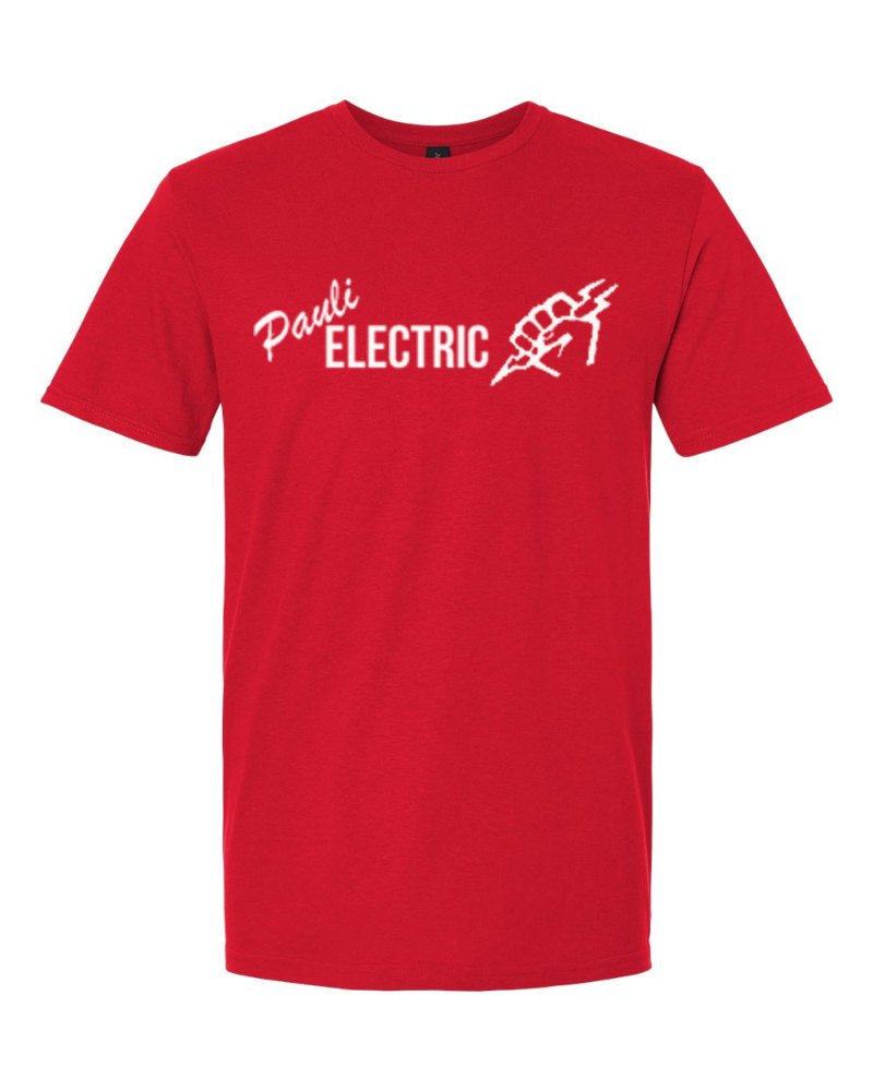 Pauli Electric Softstyle Tee in Red (sample mockup)