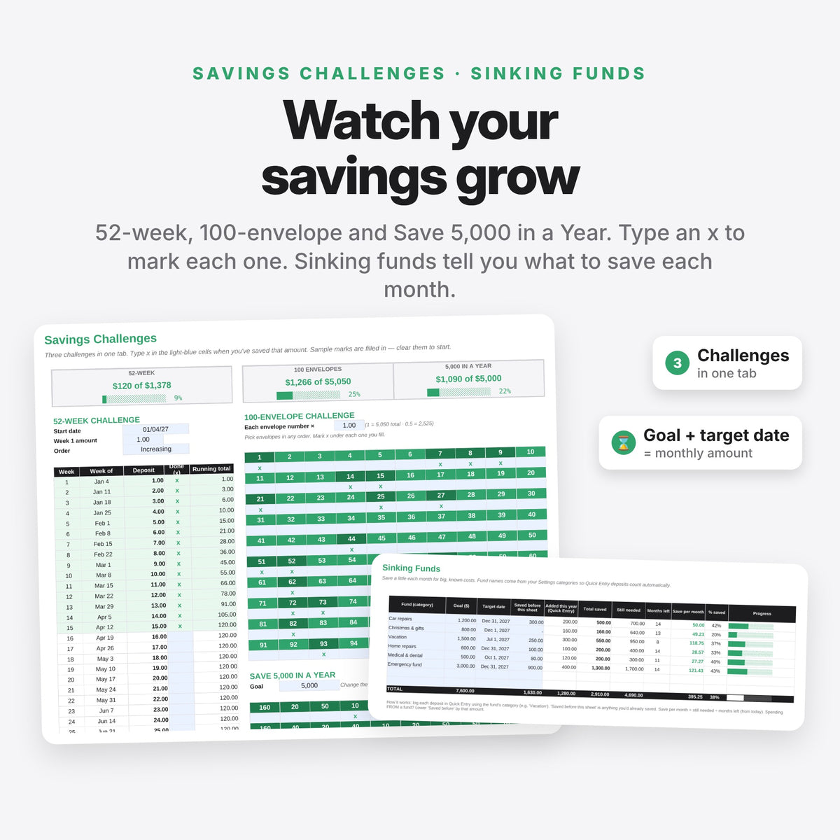 Paycheck Budget, Debt Payoff & Savings Bundle (Digital Download) — photo 7