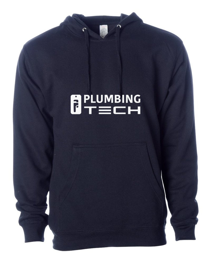 Plumbing Tech Independent Trading Hoodie in Classic Navy (sample mockup)