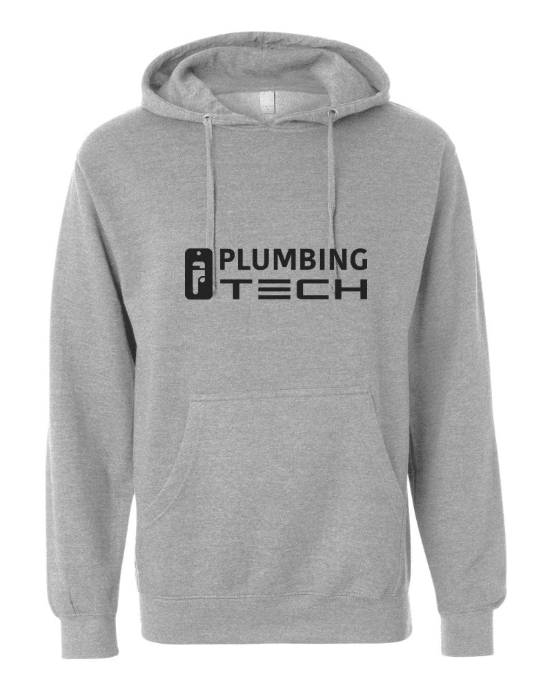 Plumbing Tech Independent Trading Hoodie in Grey Heather (sample mockup)