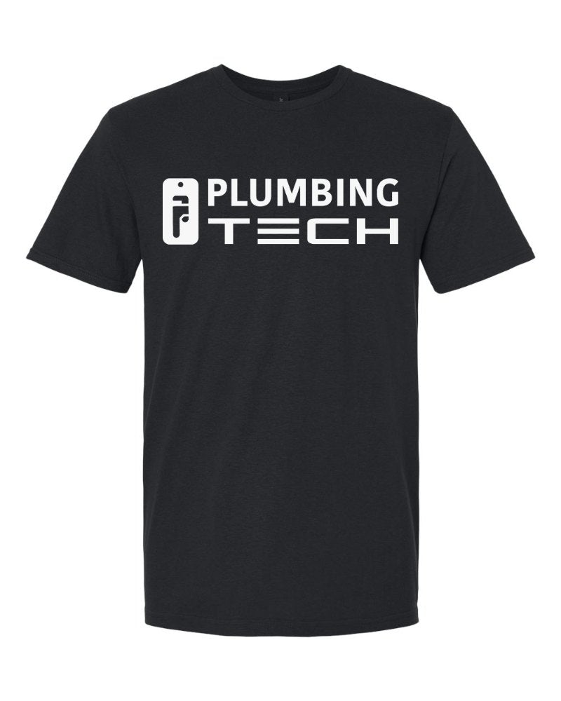 Plumbing Tech Softstyle Tee in Black (sample mockup)