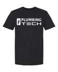 Plumbing Tech Softstyle Tee in Black (sample mockup)