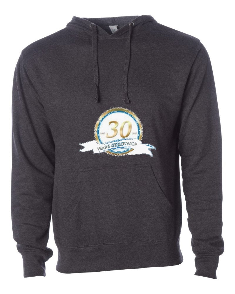 Rapid Electric Independent Trading Hoodie in Charcoal Heather (sample mockup)