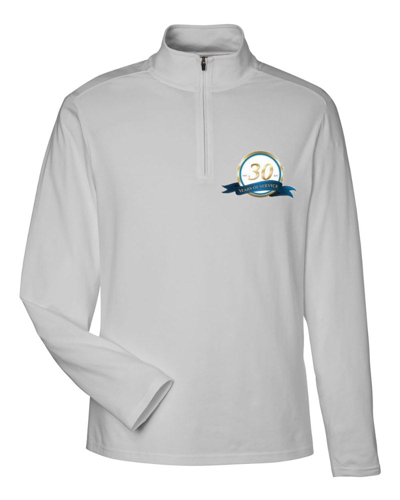 Rapid Electric Stretch Quarter-Zip in Grey (sample mockup)