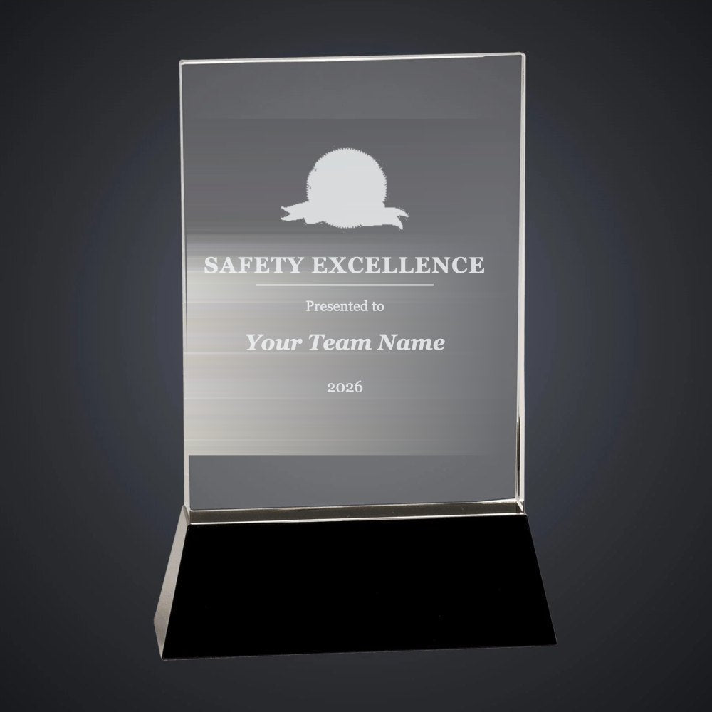 Rapid Electric Safety Excellence Crystal Award (sample mockup)