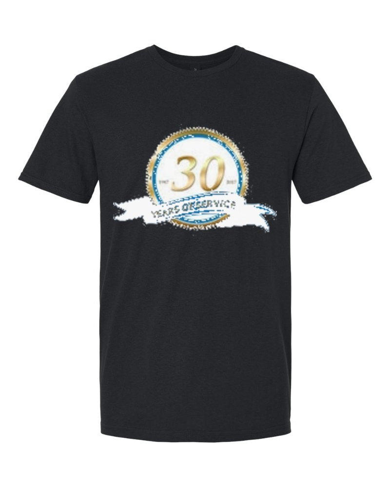 Rapid Electric Softstyle Tee in Black (sample mockup)