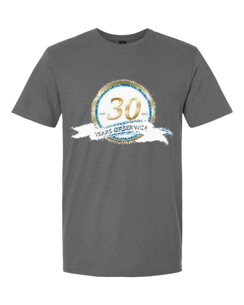 Rapid Electric Softstyle Tee in Charcoal (sample mockup)