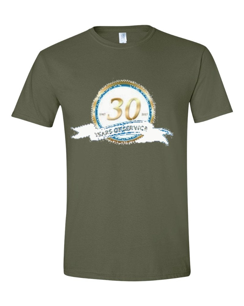 Rapid Electric Softstyle Tee in Military Green (sample mockup)