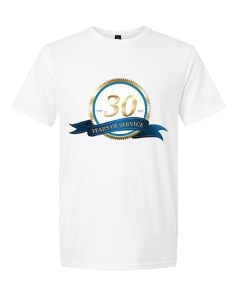 Rapid Electric Softstyle Tee in White (sample mockup)