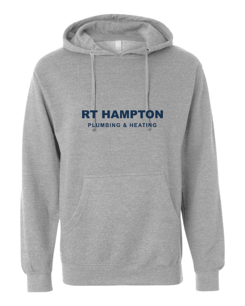 RT Hampton Independent Trading Hoodie in Grey Heather (sample mockup)