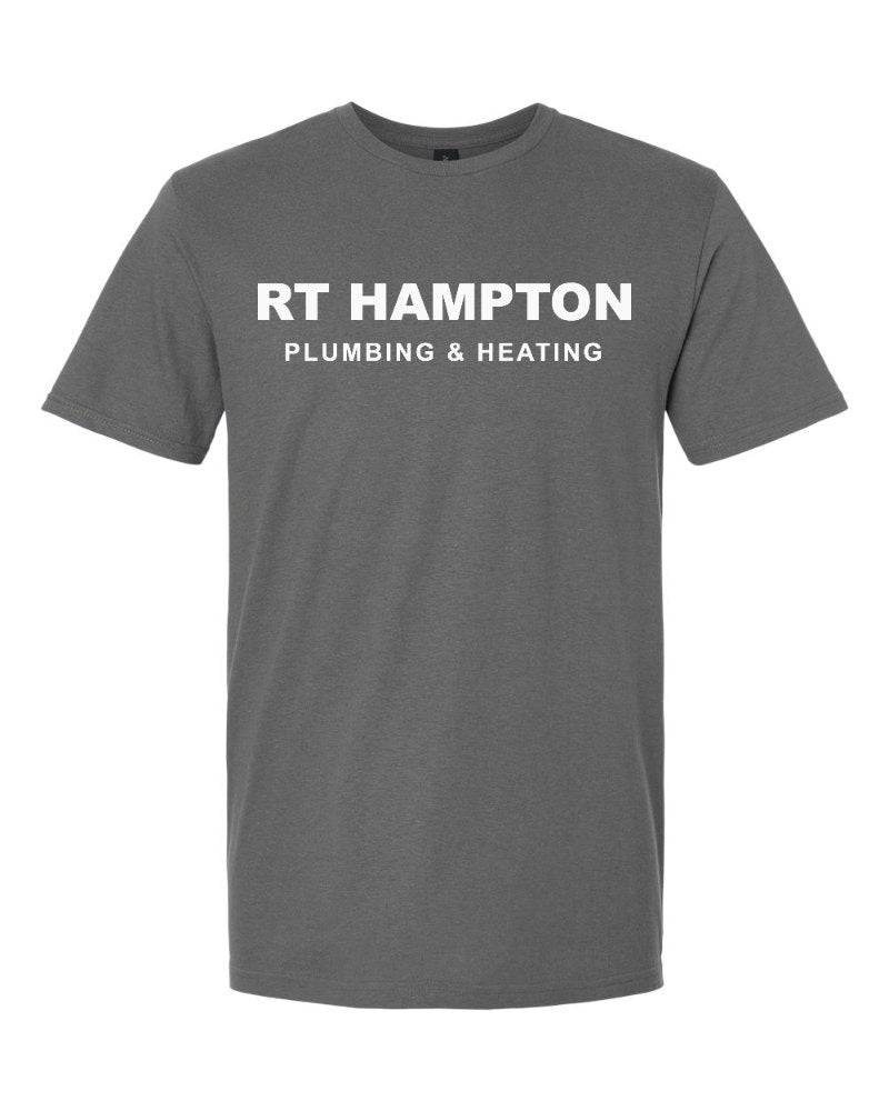 RT Hampton Softstyle Tee in Charcoal (sample mockup)