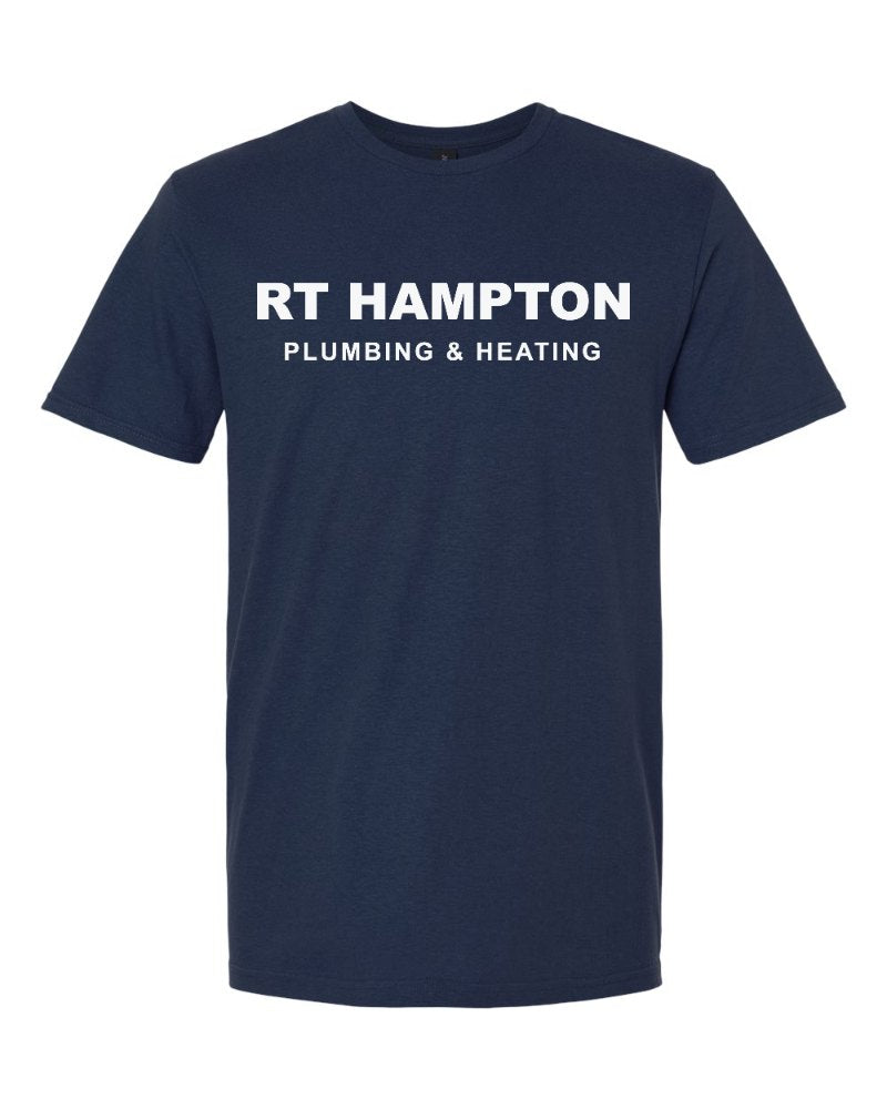 RT Hampton Softstyle Tee in Navy (sample mockup)