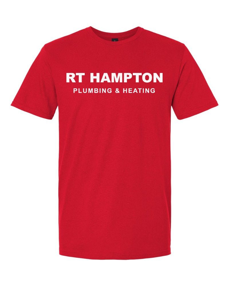 RT Hampton Softstyle Tee in Red (sample mockup)
