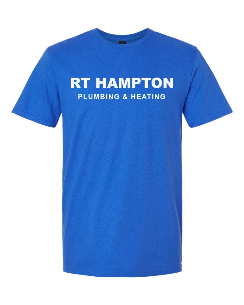RT Hampton Softstyle Tee in Royal (sample mockup)