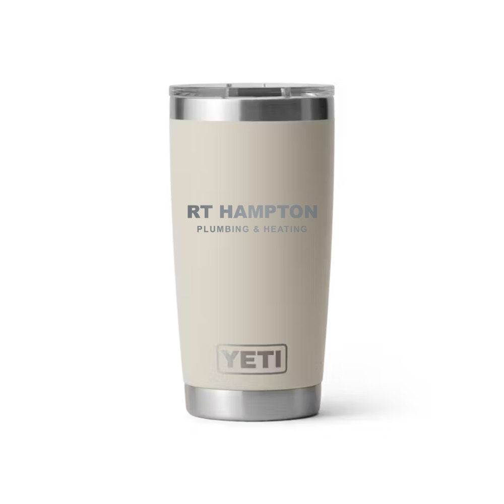 RT Hampton YETI 20 oz Rambler in Cape Taupe (sample mockup)