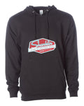 Shanklin Independent Trading Hoodie in Black (sample mockup)