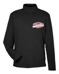Shanklin Stretch Quarter-Zip in Black (sample mockup)