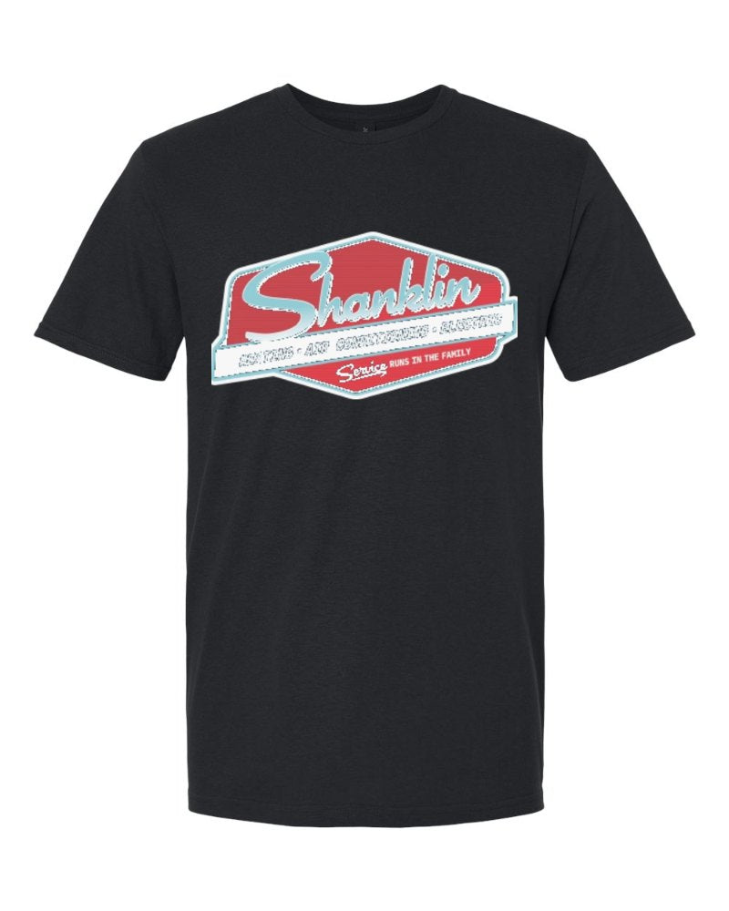Shanklin Softstyle Tee in Black (sample mockup)