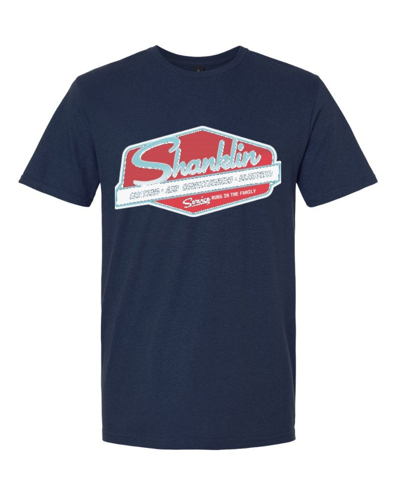 Shanklin Softstyle Tee in Navy (sample mockup)