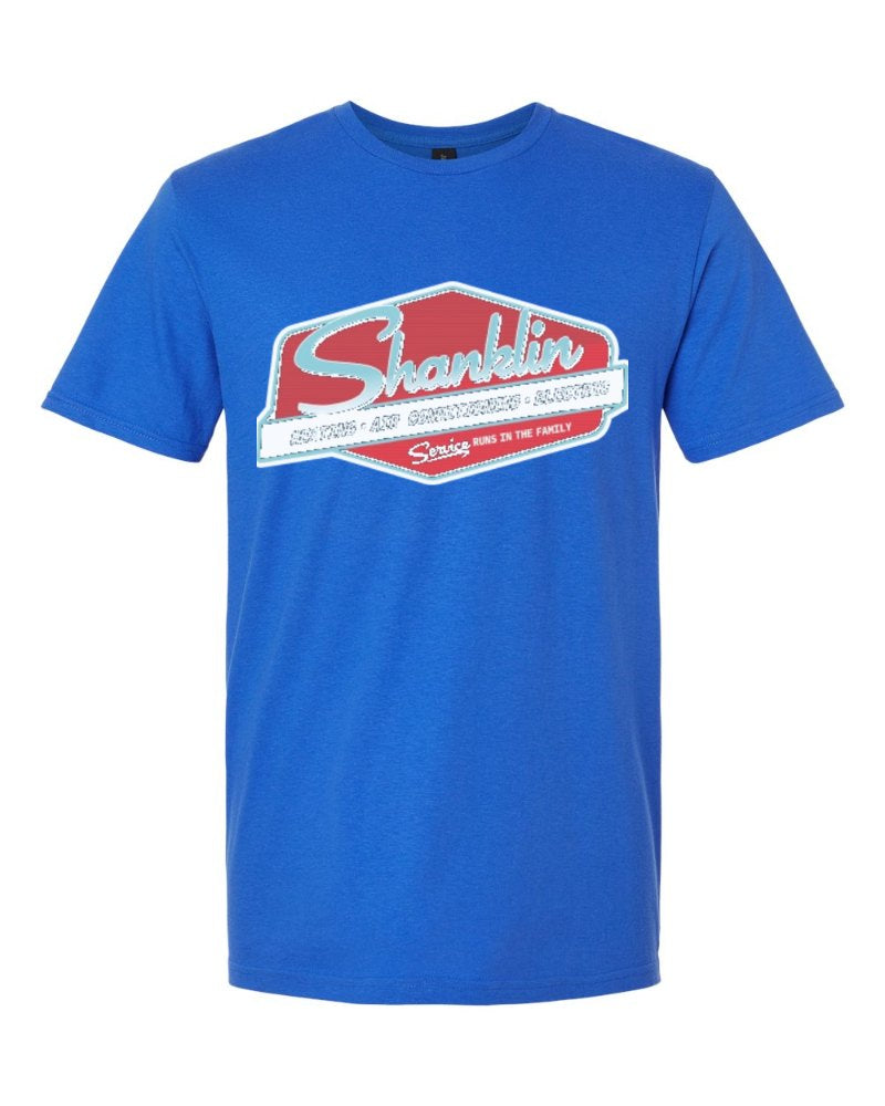 Shanklin Softstyle Tee in Royal (sample mockup)