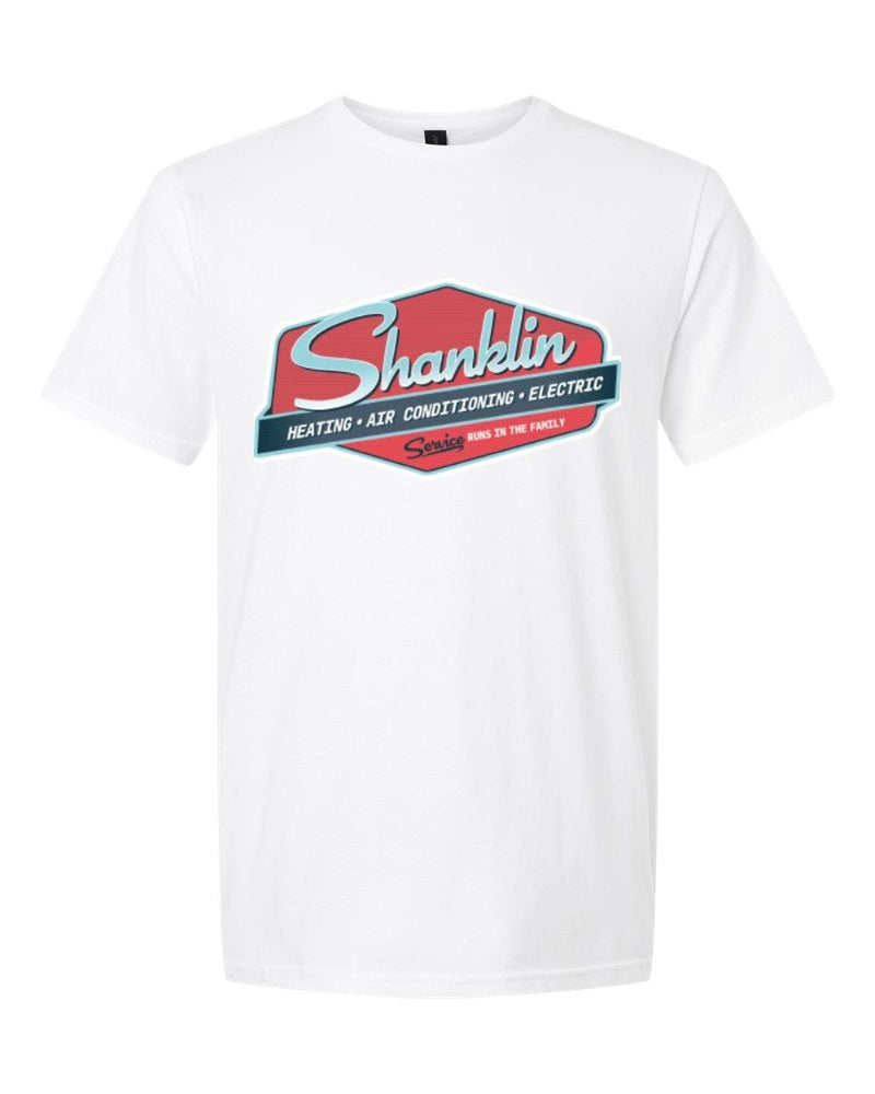 Shanklin Softstyle Tee in White (sample mockup)