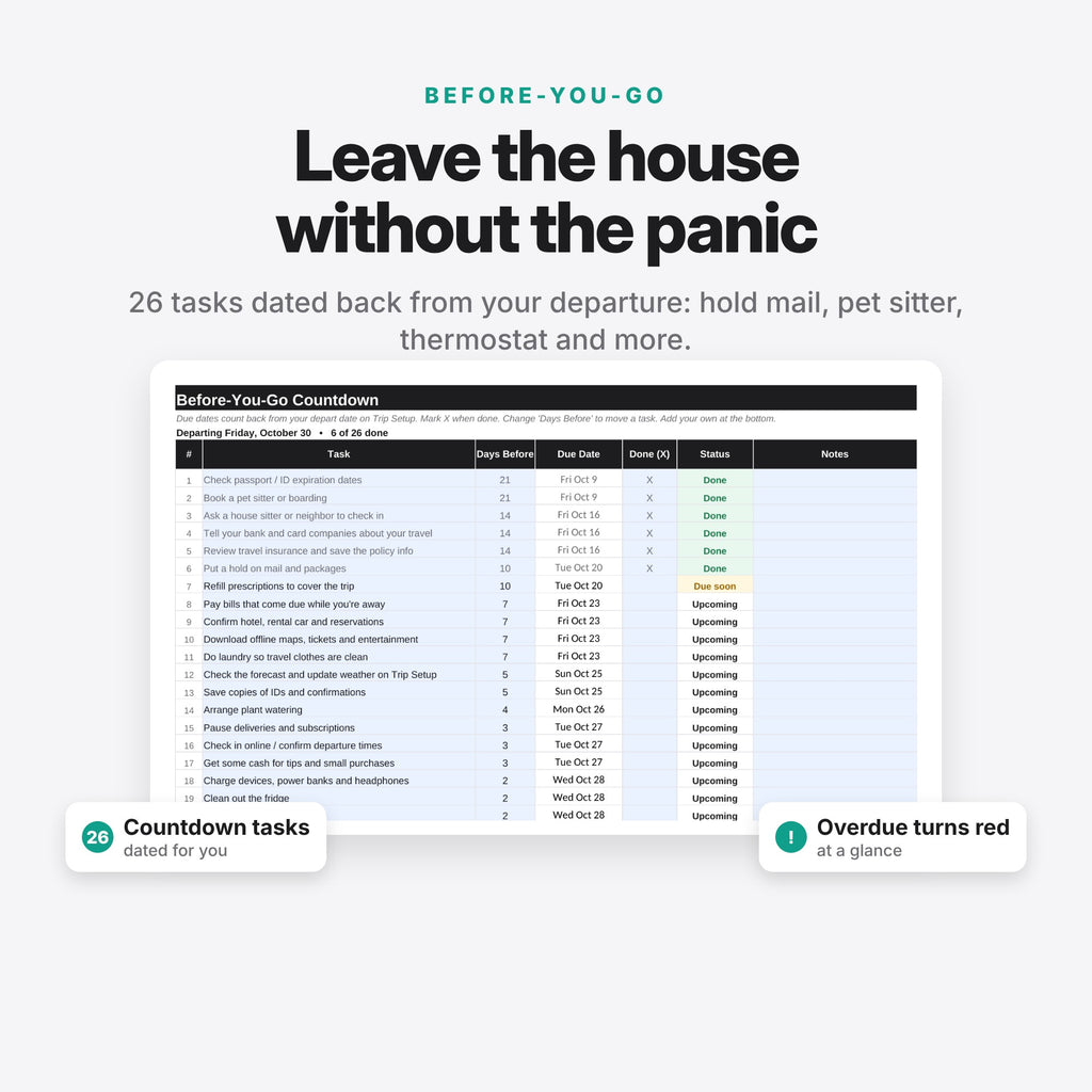 Smart Packing Planner (Digital Download) — photo 7