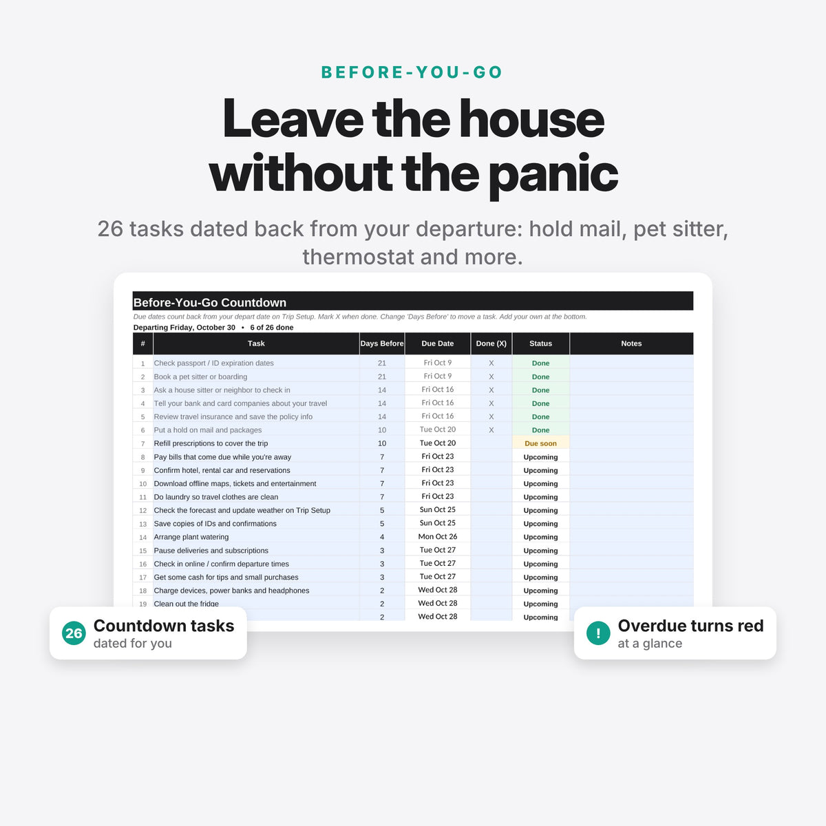 Smart Packing Planner (Digital Download) — photo 7