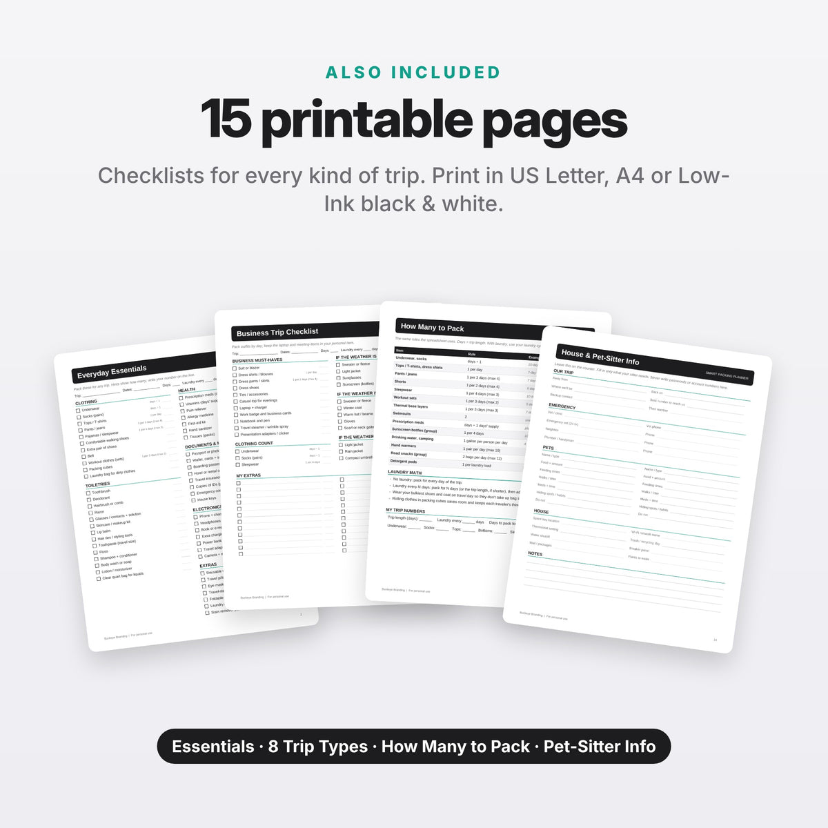Smart Packing Planner (Digital Download) — photo 8