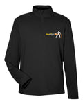 Star Bright Electric Stretch Quarter-Zip in Black (sample mockup)
