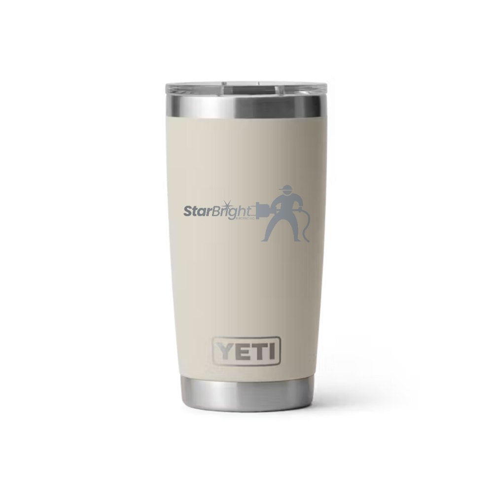 Star Bright Electric YETI 20 oz Rambler in Cape Taupe (sample mockup)