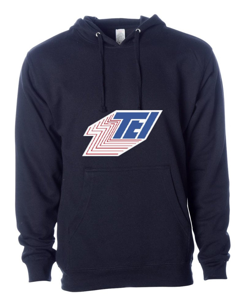 Thompson Electric Independent Trading Hoodie in Classic Navy (sample mockup)