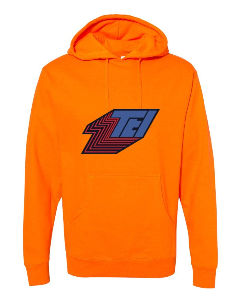 Thompson Electric Independent Trading Hoodie in Safety Orange (sample mockup)