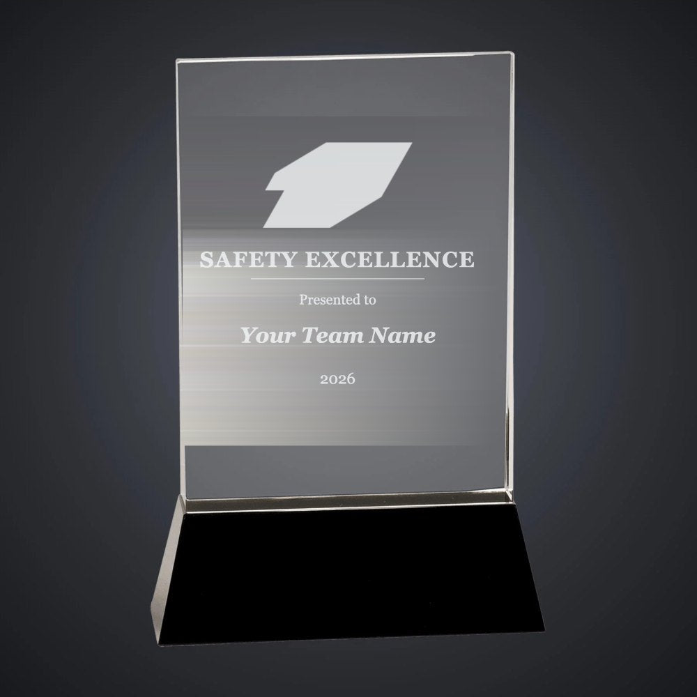 Thompson Electric Safety Excellence Crystal Award (sample mockup)