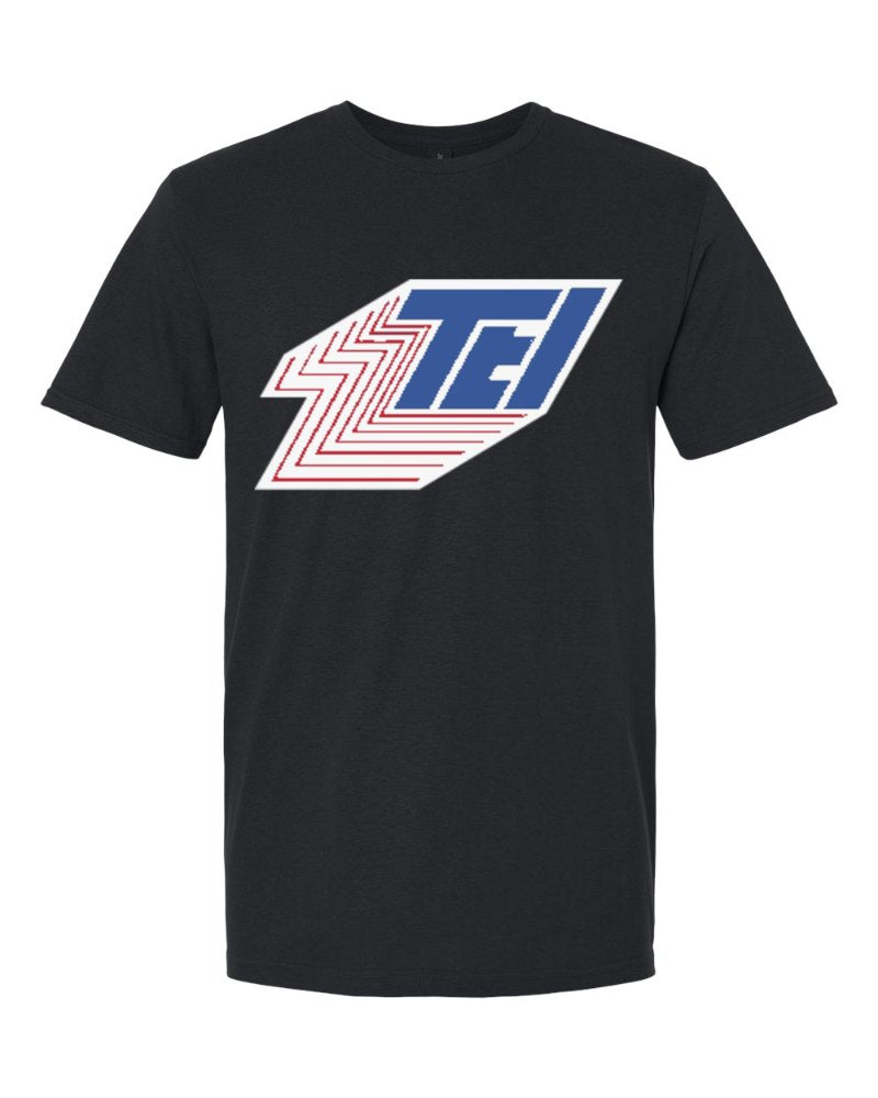 Thompson Electric Softstyle Tee in Black (sample mockup)