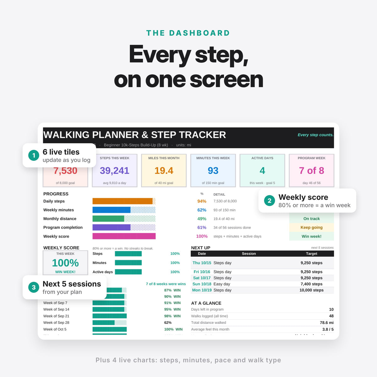 Walking Planner & Step Tracker (Digital Download) — photo 4